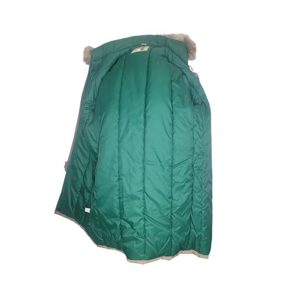 Vinitage Sears Fieldmaster Fur Collar Zipper & Button Front Winter Coat Size L - Picture 15 of 16